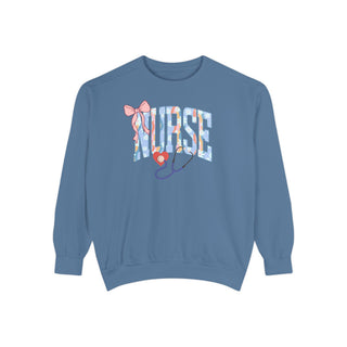 Heart of a Nurse Floral Sweatshirt | RN LPN Nurse Gift | Pediatric, Cardiac, NICU & School Nurse Shirt