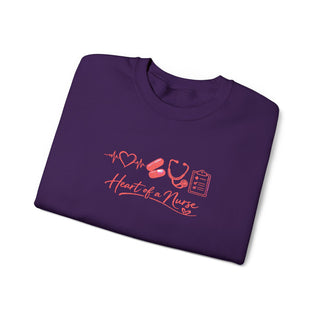 Heart of a Nurse Sweatshirt, Nurse Life Crewneck, RN Gift for Healthcare Workers