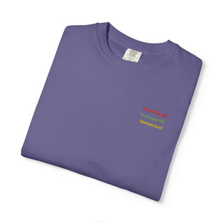 Unbothered Unstoppable Unmatched Embroidered Minimalist Tee