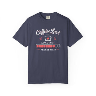 Caffeine Level Loading Shirt, Funny Coffee Lovers Tee, Retro Coffee Shirt
