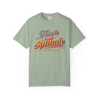 Handle With Attitude Shirt Funny Sarcastic Gift for Women Retro Graphic Tee
