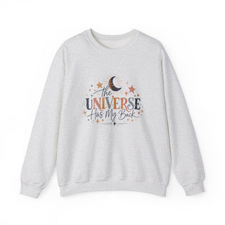 The Universe Has My Back Sweatshirt, Celestial Motivational Crewneck Gift