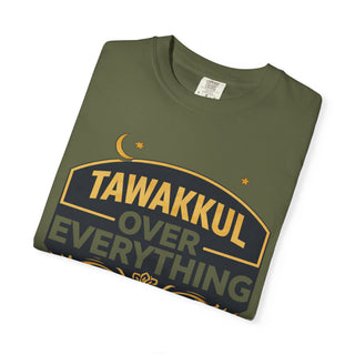 Tawakkul Over Everything Shirt, Islamic Faith Quote Graphic Tee