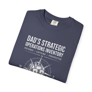 Dad's Strategic Operations Inventory Shirt, First Time Father Gift, Daddy Est 2026 Tee