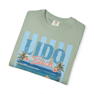 Lido Beach Vintage Coastal Graphic Tee Tropical Beach Vacation Shirt Retro Summer Travel T-Shirt Palm Tree Ocean Graphic Tee Africa Beach Lover Gift