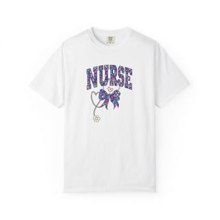 Floral Nurse Shirt Girly Nurse Tee RN LPN Shirt Stethoscope Nurse Shirt NICU ER Shirt School Nurse Shirt New Nurse Gift