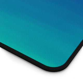 No Excuses Just Results Teal & Blue Desk Mat – Focus Productivity Pad