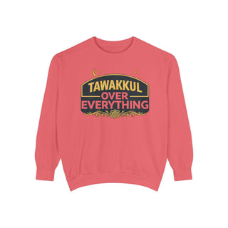 Tawakkul Over Everything Sweatshirt Islamic Faith Graphic Crewneck