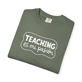 Teaching Es Mi Pasión T-Shirt Spanish Teacher Shirt Passion for Teaching Unisex Tee Classroom Gift