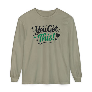 You Got This Long Sleeve Shirt – Motivational Quote Tee, Positive Affirmation Shirt, Trendy Typography Top