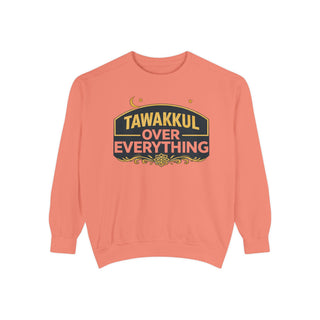 Tawakkul Unisex Sweatshirt Islamic Faith Crewneck with Crescent Moon