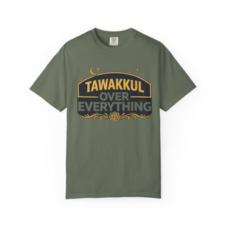 Tawakkul Over Everything Shirt, Islamic Faith Quote Graphic Tee