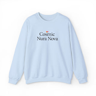 Cosmic Nura Nova Crewneck Sweatshirt, Minimal Aesthetic Graphic Pullover