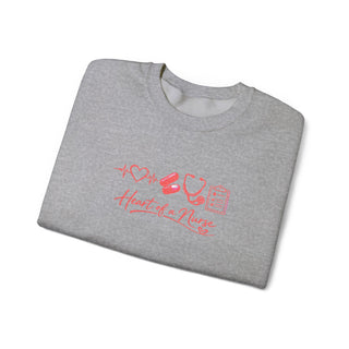 Heart of a Nurse Sweatshirt, Nurse Life Crewneck, RN Gift for Healthcare Workers
