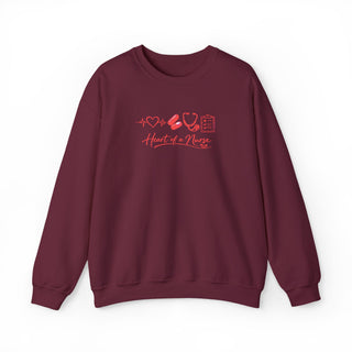 Heart of a Nurse Sweatshirt, Nurse Life Crewneck, RN Gift for Healthcare Workers