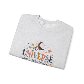 The Universe Has My Back Sweatshirt, Celestial Motivational Crewneck Gift