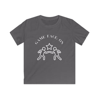Game Face On White Graphic Shirt for Boys Youth Sports Motivational Tee