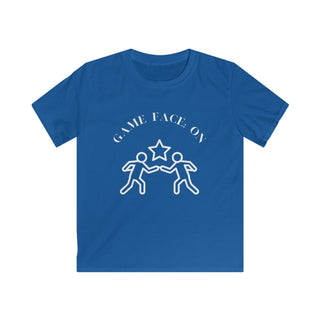 Game Face On White Graphic Shirt for Boys Youth Sports Motivational Tee