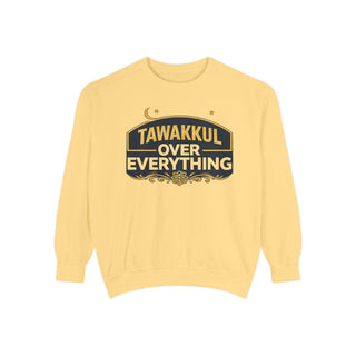Tawakkul Unisex Sweatshirt Islamic Faith Crewneck with Crescent Moon