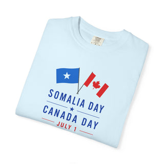 Somalia Day Canada Day Shirt, July 1 Dual Flag Tee, Two Nations One Day One Celebration, Somali Canadian Pride Gift