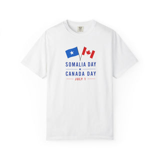 Somalia Day Canada Day Shirt, July 1 Dual Flag Tee, Two Nations One Day One Celebration, Somali Canadian Pride Gift