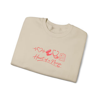 Heart of a Nurse Sweatshirt, Nurse Life Crewneck, RN Gift for Healthcare Workers
