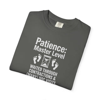 Patience Master Level Shirt | New Dad Labor Contractions Tee (Est 2026)