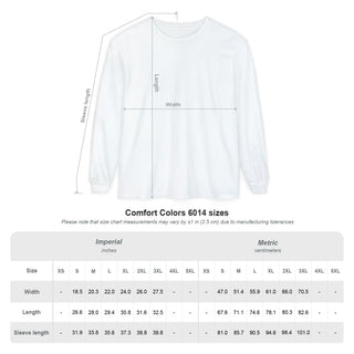 Vintage Beach Shirt – Garment Dyed Long Sleeve Retro Palm Tree Coastal Design