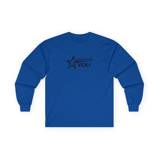 Unapologetically You Long Sleeve Shirt – Inspirational Quote Tee, Minimalist Confidence Graphic, Self Love Gift