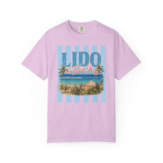 Lido Beach Vintage Coastal Graphic Tee Tropical Beach Vacation Shirt Retro Summer Travel T-Shirt Palm Tree Ocean Graphic Tee Africa Beach Lover Gift