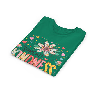 Spread Kindness Girls T-Shirt – Cute Floral Positive Kids Tee