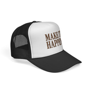 Make It Happen Trucker Hat – Motivational Embroidered Cap Gift for Men & Women