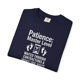 Patience Master Level Shirt | New Dad Labor Contractions Tee (Est 2026)