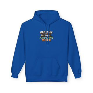 Mentally On Airplane Mode Hoodie Travel Funny Graphic Unisex Sweatshirt