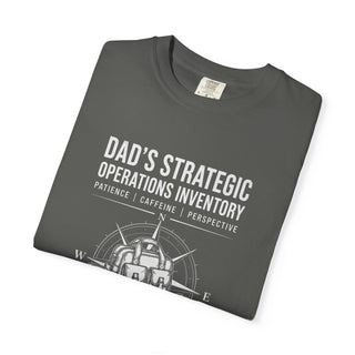 Dad's Strategic Operations Inventory Shirt, First Time Father Gift, Daddy Est 2026 Tee
