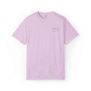 Enjoy the Little Things Embroidered Floral Aesthetic Tee