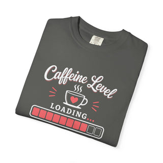 Caffeine Level Loading Shirt, Funny Coffee Lovers Tee, Retro Coffee Shirt