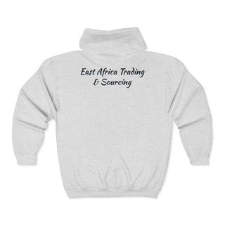 East Africa Trading & Sourcing Zip Hoodie — 东非贸易与采购 Full‑Zip Hooded Sweatshirt