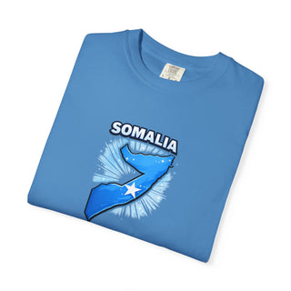 Somalia Map Flag Shirt, Somali Pride T-Shirt, Vintage Somalia Star Design, Somali Heritage Gift, Africa Country Patriotic Tee