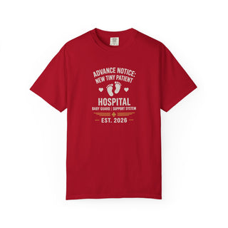 New Tiny Patient Hospital Tee — 'Advance Notice: New Tiny Patient' Baby Arrival T-Shirt (Est. 2026)