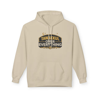 Tawakkul Unisex Islamic Hoodie Faith Message Soft Midweight Fleece
