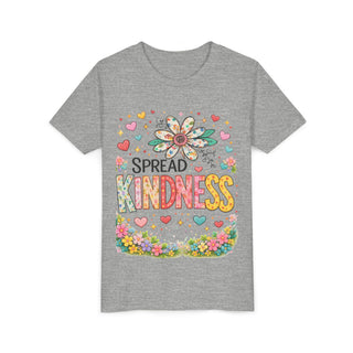 Spread Kindness Girls T-Shirt – Cute Floral Positive Kids Tee