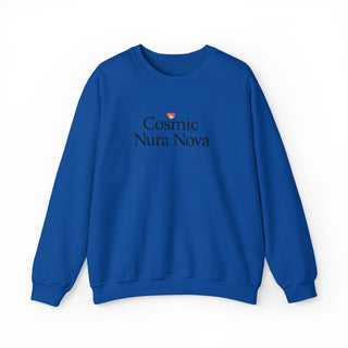 Cosmic Nura Nova Crewneck Sweatshirt, Minimal Aesthetic Graphic Pullover