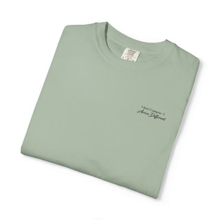 I Don’t Compete I Arrive Different Embroidered Unisex Tee