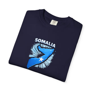 Somalia Map Flag Shirt, Somali Pride T-Shirt, Vintage Somalia Star Design, Somali Heritage Gift, Africa Country Patriotic Tee