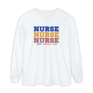 Retro Nurse Long Sleeve Shirt ER RN LPN Healthcare Worker Tee Hospital Nurse Shirt Nurse Appreciation Gift Nurse Birthday Tee Graduation Gift