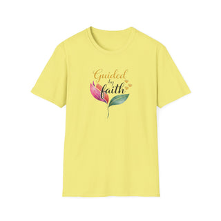 Guided by Faith Floral Sweatshirt, Inspirational Spiritual Shirt for Women Gift