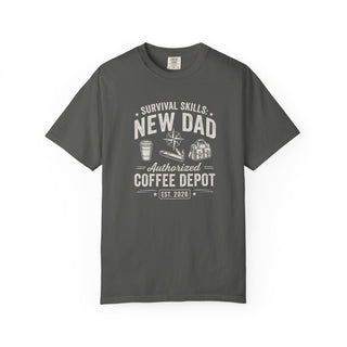 New Dad Survival Skills Tee | Authorized Coffee Depot Shirt (Est. 2026)