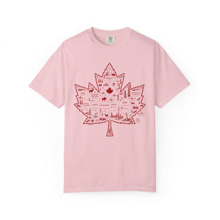 Canadian Maple Leaf Vintage Unisex Shirt Garment Dyed Heavyweight Cotton Tee
