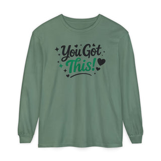You Got This Long Sleeve Shirt – Motivational Quote Tee, Positive Affirmation Shirt, Trendy Typography Top